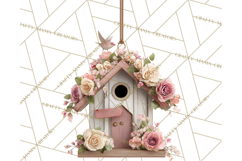Cottagecore Birdhouse Clipart PNG, Whimsical Fairy Houses Product Image 5