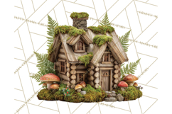Cottagecore Birdhouse Clipart PNG, Whimsical Fairy Houses Product Image 4