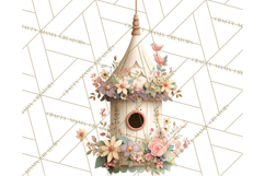 Cottagecore Birdhouse Clipart PNG, Whimsical Fairy Houses Product Image 5