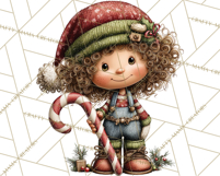 Christmas Elf Clipart Santa’s Workshop PNG Product Image 4