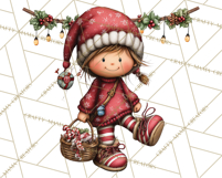 Christmas Elf Clipart Santa’s Workshop PNG Product Image 2