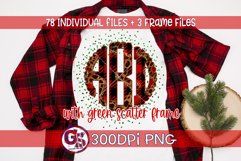 Christmas Scalloped Monogram Set PNG Sublimation Product Image 4