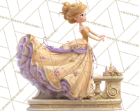 Midnight Princess Fairy Tale Royal Ball PNG Clipart Product Image 3