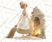 Midnight Princess Fairy Tale Royal Ball PNG Clipart Product Image 4