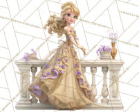 Midnight Princess Fairy Tale Royal Ball PNG Clipart Product Image 2