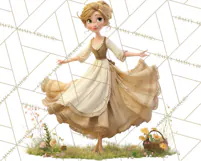 Midnight Princess Fairy Tale Royal Ball PNG Clipart Product Image 3