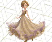 Midnight Princess Fairy Tale Royal Ball PNG Clipart Product Image 3