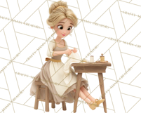 Midnight Princess Fairy Tale Royal Ball PNG Clipart Product Image 4