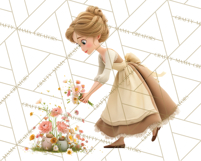 Midnight Princess Fairy Tale Royal Ball PNG Clipart Product Image 5