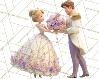 Midnight Princess Fairy Tale Royal Ball PNG Clipart Product Image 2