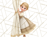 Midnight Princess Fairy Tale Royal Ball PNG Clipart Product Image 3