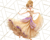 Midnight Princess Fairy Tale Royal Ball PNG Clipart Product Image 2