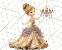 Midnight Princess Fairy Tale Royal Ball PNG Clipart Product Image 3