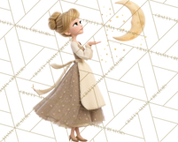 Midnight Princess Fairy Tale Royal Ball PNG Clipart Product Image 4
