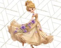 Midnight Princess Fairy Tale Royal Ball PNG Clipart Product Image 5