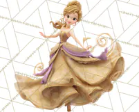 Midnight Princess Fairy Tale Royal Ball PNG Clipart Product Image 2