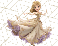 Midnight Princess Fairy Tale Royal Ball PNG Clipart Product Image 3