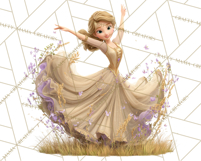Midnight Princess Fairy Tale Royal Ball PNG Clipart Product Image 5