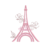 Paris Eiffel Tower Machine Embroidery Design, Product Image 2
