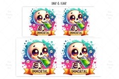 Halloween Skull Immortal Mug Wrap For 11 oz and 15 oz Product Image 2