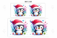 Merry Christmas Pinguin Mug Wrap For 11 oz and 15 oz Product Image 2