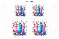 Pink Christmas Hot Cocoa Mug Wrap For 11 oz and 15 oz Product Image 2