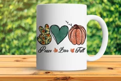 Peace Love Fall, Happy Fall Yall PNG, Fall Is In The Air Product Image 2