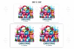 Merry Christmas Bear Mug Wrap For 11 oz and 15 oz Product Image 2