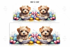 Easter Eggs Dog Mug Wrap For 11 oz and 15 oz Png Product Image 2