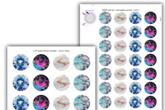 Fluid art round collages for multiple craft projects 13 size Product Image 4