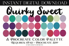 Quirky Sweet - Rainbow Procreate Color Palette, 30 Swatches Product Image 1