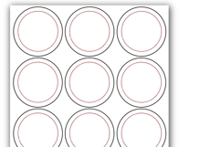 2.25 Inch Button Template Print &amp; Cut Ready 2.62 size Product Image 4