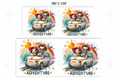 Couple Adventure Mug Wrap For 11 oz and 15 oz, Adventure Png Product Image 2