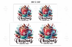 Merry Christmas Hot Cocoa Mug Wrap For 11 oz and 15 oz Product Image 2