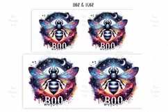 Gothic Bee Mug Wrap For 11 oz and 15 oz, Bee Png Product Image 2