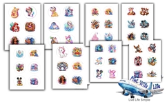 Disney Characters button maker collage 12 sizes Product Image 1