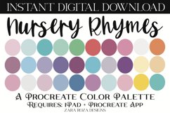 Nursery Rhymes - Procreate Color Palette Product Image 1