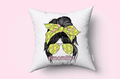 Softball Mom Messy Bun | T Ball Mom PNG Product Image 2