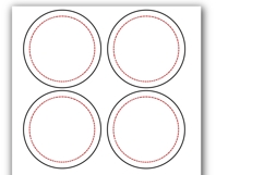 3 Inch Button Template Print &amp; Cut Ready 3.45 size Product Image 4