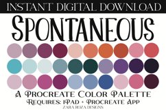 Spontaneous - A Modern Rainbow Procreate Color Palette Product Image 1