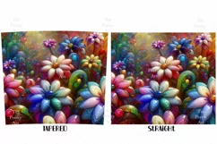 3D Flowers Tumbler 20 oz Sublimation Product Image 2