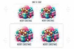 Merry Christmas Presents Mug Wrap For 11 oz and 15 oz Product Image 2