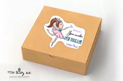 Thank You For Your Order Stickers PNG With Cute Fairy Doll Product Image 3