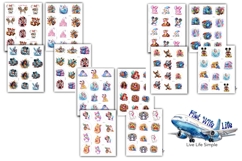 Disney Characters button maker collage 12 sizes Product Image 3