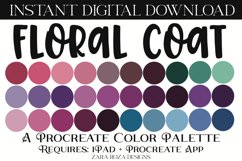 Floral Coat - A Modern Rainbow Procreate Color Palette Product Image 1