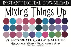 Mixing Things Up - A Modern Rainbow Procreate Color Palette Product Image 1