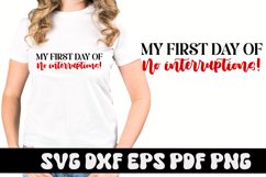 Funny Mom First Day SVG Product Image 1