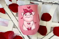 Valentine Animal Sublimation Design | Romantic PNG Product Image 5