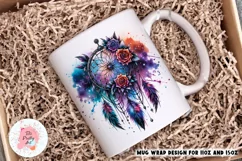 Gothic Bee Mug Wrap For 11 oz and 15 oz, Bee Png Product Image 1