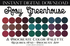Rosy Greenhouse - Procreate Color Palette Product Image 1